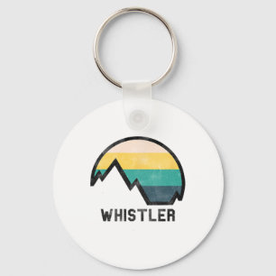 Vintage Retro Whistler Canada Hiking Key Ring