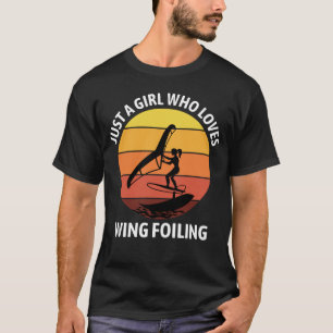 Vintage Retro Wing Foiling Surfing T-Shirt