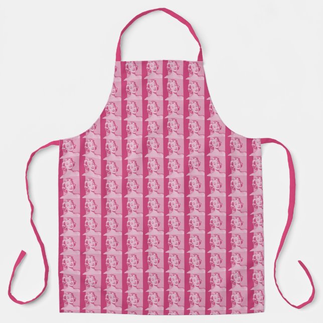 Vintage Retro Woman Apron (Front)