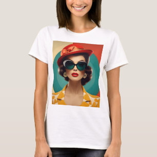 Vintage retro woman T-Shirt