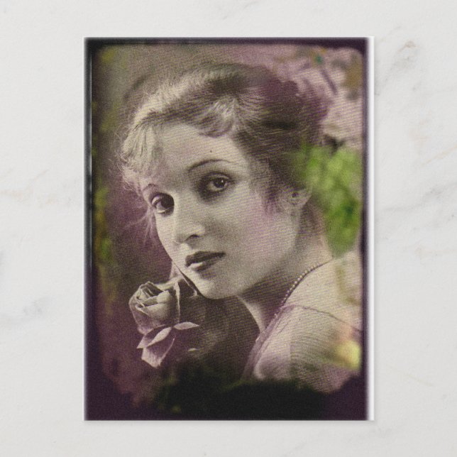 Vintage Retro Women 20s Hollywood Alice Joyce Postcard (Front)