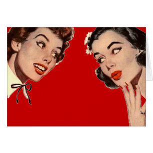 Vintage Retro Women Gossips