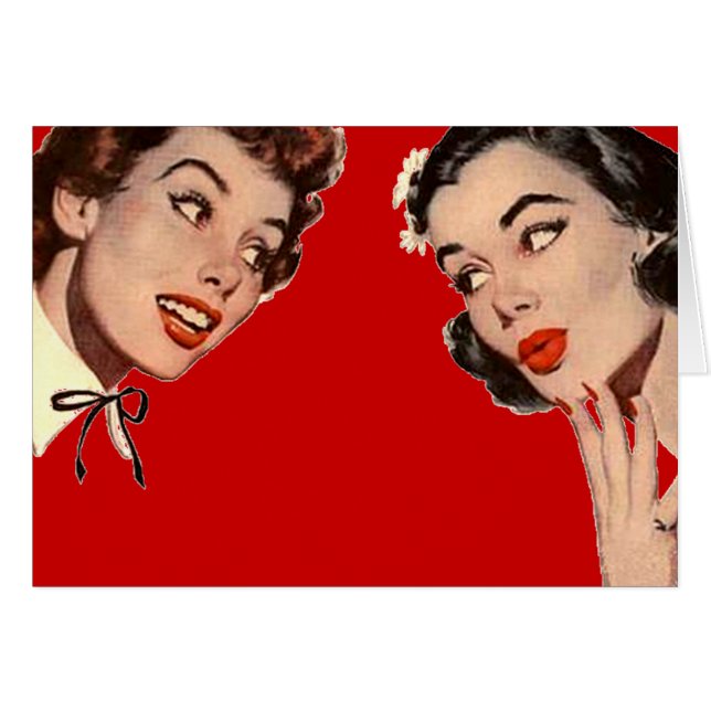 Vintage Retro Women Gossips (Front Horizontal)