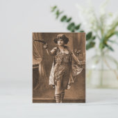 Vintage Retro Women Sideshow Elly De Sarto Postcard (Standing Front)