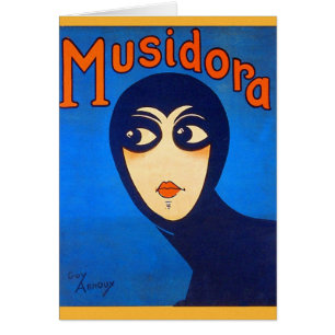 Vintage Retro Women Theatre Musidora Jeanne Roques