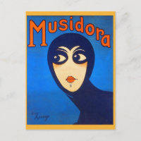 Vintage Retro Women Theatre Musidora Jeanne Roques