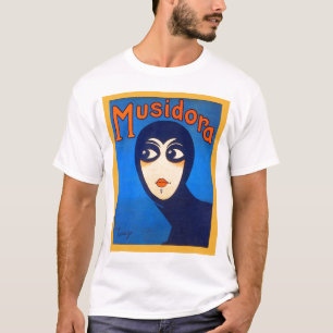 Vintage Retro Women Theatre Musidora Jeanne Roques T-Shirt
