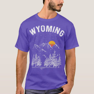 Vintage Retro Wyoming State T-Shirt