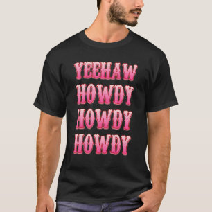 Vintage Retro Yeehaw Howdy Rodeo Texas Western Cow T-Shirt