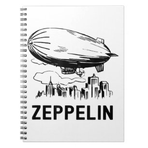 Vintage Retro Zeppelin - Dirigible Airship Sketch Notebook