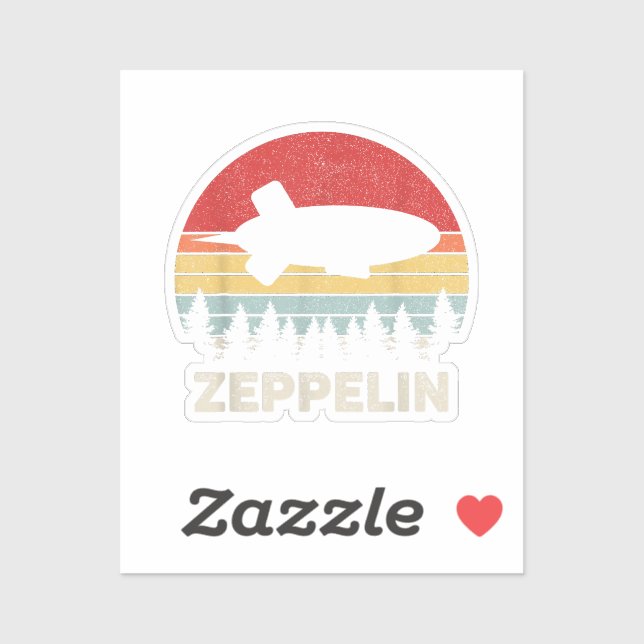 Vintage Retro Zeppelin Shirt Dirigible Airship (Sheet)