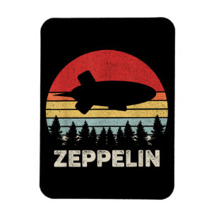 Vintage Retro Zeppelin Shirt Dirigible Airship Magnet