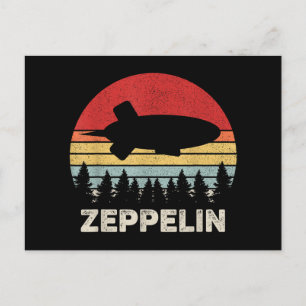 Vintage Retro Zeppelin Shirt Dirigible Airship Postcard