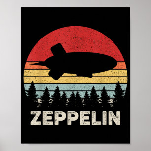 Vintage Retro Zeppelin Shirt Dirigible Airship Poster