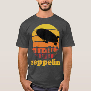 Vintage Retro Zeppelin tee Dirigible Airship15