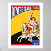 Vintage Revere Beach Carousel Nostalgic Travel