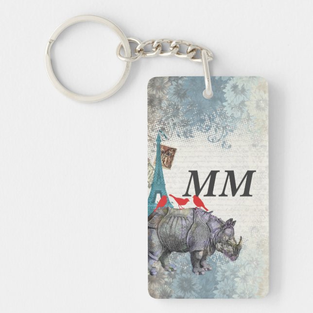 Vintage rhino key ring (Front)