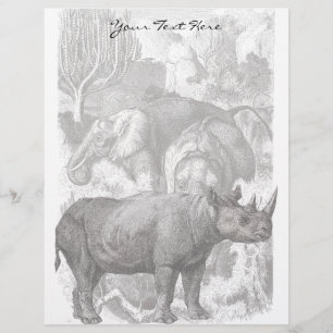 Vintage Rhino Letterhead