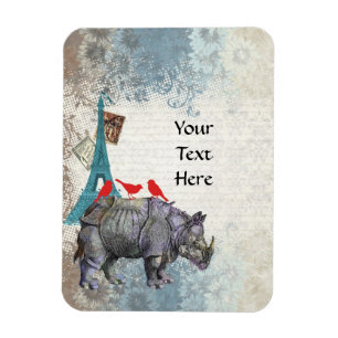 Vintage rhino magnet