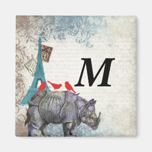Vintage rhino magnet