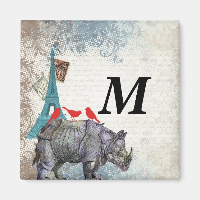Vintage rhino magnet (Front)