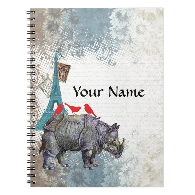 Vintage rhino notebook (Front)