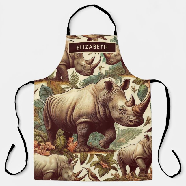 Vintage Rhino Seamless Apron (Front)