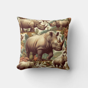 Vintage Rhino Seamless Cushion