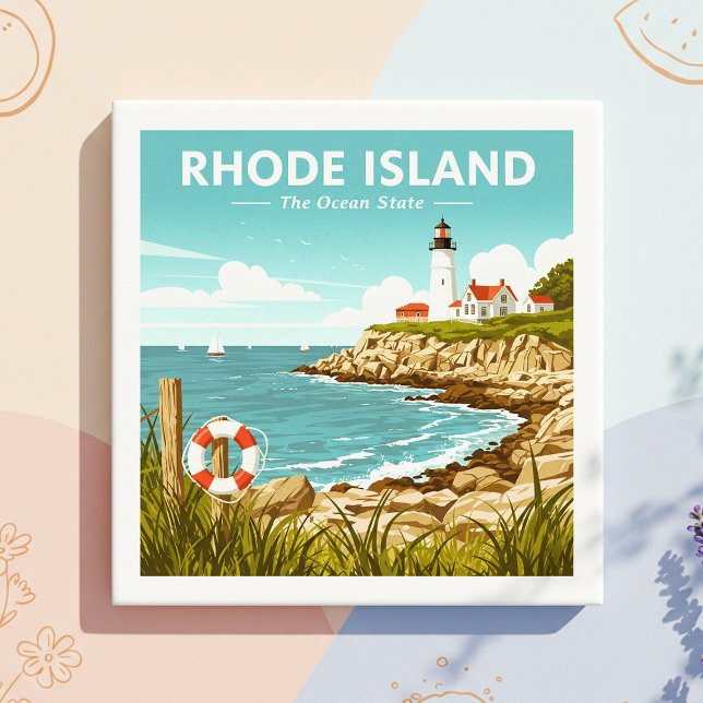 Vintage Rhode Island Ceramic Tile (Creator Uploaded)