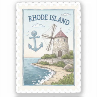 Vintage Rhode Island Windmill Anchor Stamp