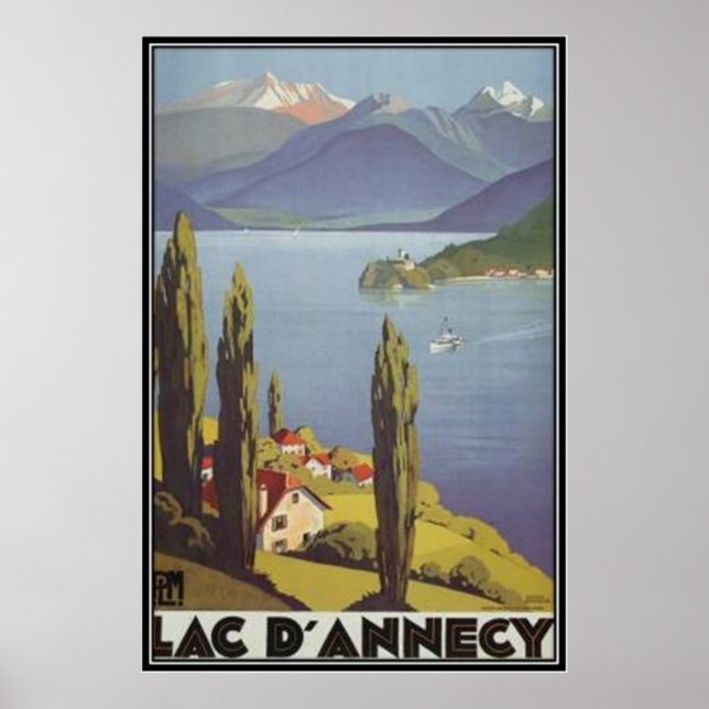 Vintage Rhône-Alpes, Annecy , France - Poster (Front)