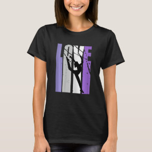Vintage Rhythmic Gymnastics Live Love Teammate Fem T-Shirt
