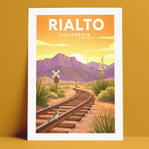 Vintage Rialto California Postcard