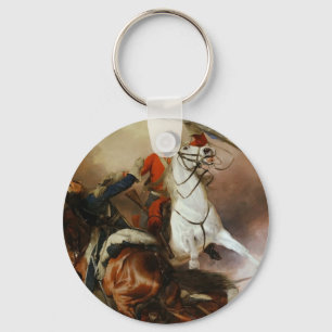 Vintage Richard Ansdell The Fight For The Standard Key Ring
