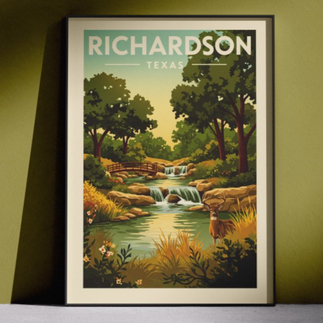 Vintage Richardson Texas Poster (Creator Uploaded)