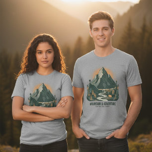 Vintage Ridge Trek Old-School Explorer  Tri-Blend Shirt
