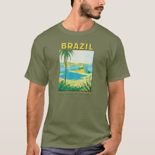 Vintage Rio Brazil Travel Poster T-Shirt