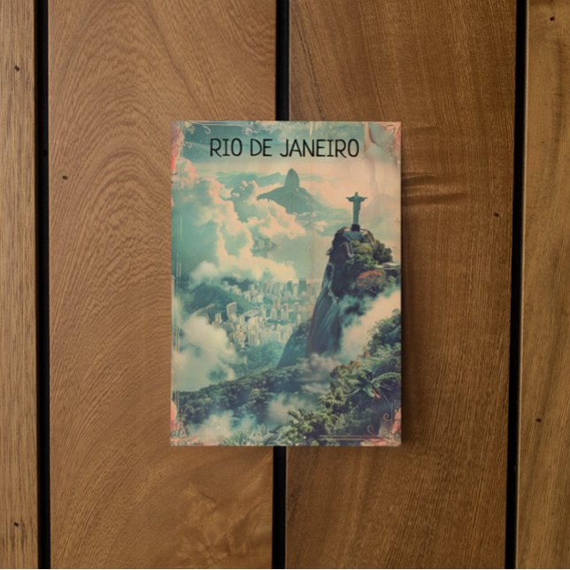 Vintage Rio de Janeiro Travel Jesus Statue Postcard (rio cristo redentor jesus statue postcard)