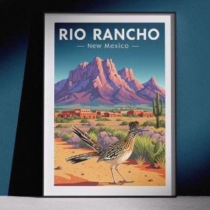 Vintage Rio Rancho New Mexico Poster