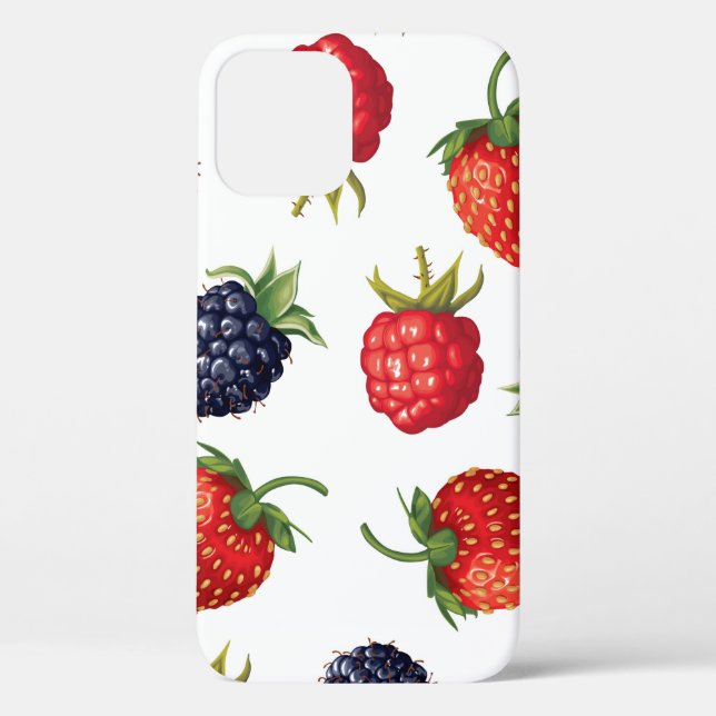 Vintage ripe berries pattern Case-Mate iPhone case (Back)
