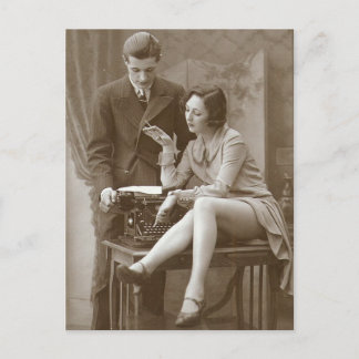 Vintage risque  photo postcard