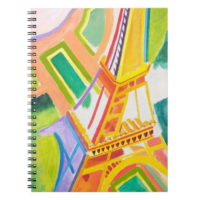 Vintage Robert Delaunay's Eiffel Tower Art Notebook (Front)