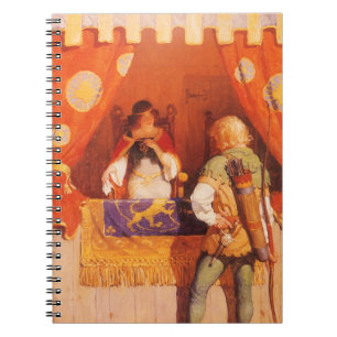 Vintage Robin Hood Meets Maid Marian by NC Wyeth Notebook