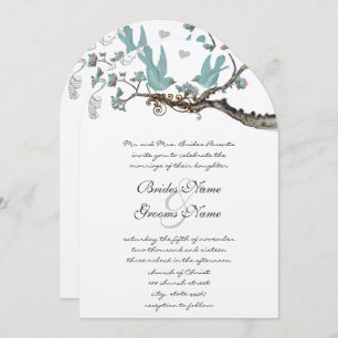 Vintage Robin's Egg Blue Wedding Invitations