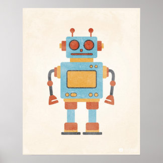 Vintage Robot Poster