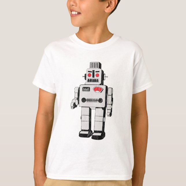 vintage robot T-Shirt (Front)