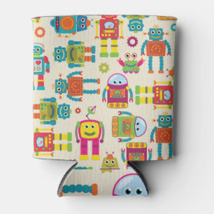 Vintage Robots: Seamless Nostalgia. Can Cooler