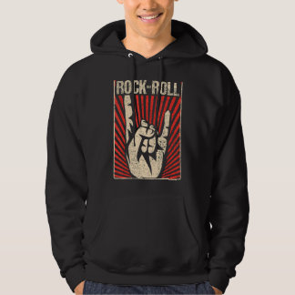 Vintage Rock And Roll Music Retro Rock And Roll 2 Hoodie