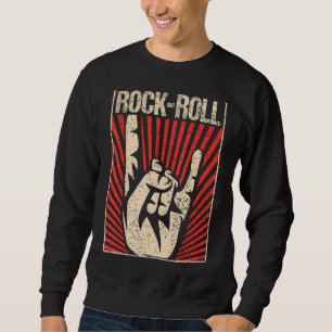 Vintage Rock And Roll Music Retro Rock And Roll 2 Sweatshirt