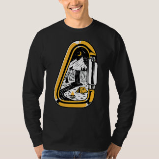Vintage Rock Climbing Bouldering Mountain Carabine T-Shirt